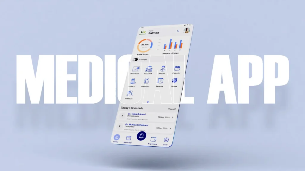 medical-app - portfolio design by Salman Razak